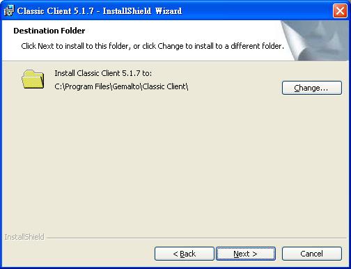 3. Click Next to start the installation of Classic Client 4.