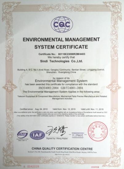 and OHSAS18001 occupational health & safety management system