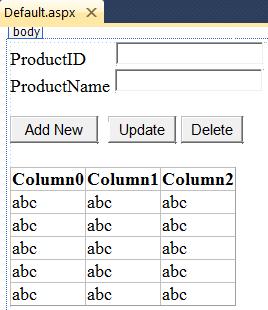Đoạn lệnh dưới đây dùng cú pháp LINQ gọi 1 store procedure 13.4.4 Các bước phát triển ứng dụng LINQ to SQL Bước 1 1.1 Tạo ứng dụng ASP.NET đặt tên là TestLINQtoSQL gồm trang Default.
