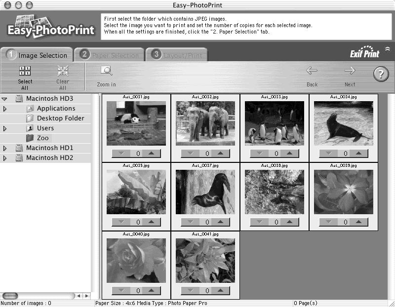 Advanced Printing Printing Borderless Photographs with Macintosh This chapter describes the steps used to print from photo applications included with your Setup Software and User s Guide CD-ROM using