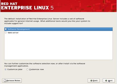 Step 13- This next step will initiate the installation of Red Hat Linux,