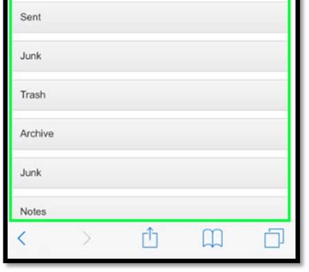 10 Chapter 3.2: Mailbox folders Folders can be used to file email messages by topic, sender or whatever you choose for organization.