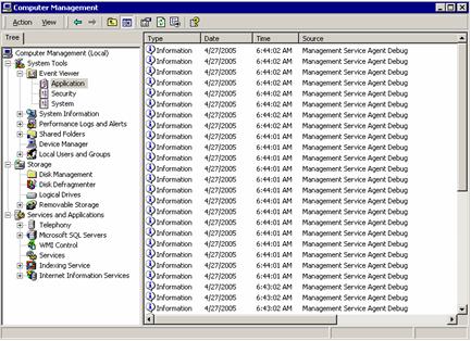Getting Trace Information from the Management Server Agent Some of the services have tracing built into them by default. Add the following section to the ManagementServerAgent.exe.