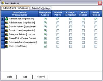 Administrative Permissions To set the Administrative Permissions, perform the following steps: Step 1: Open the Tools menu and select Permissions.