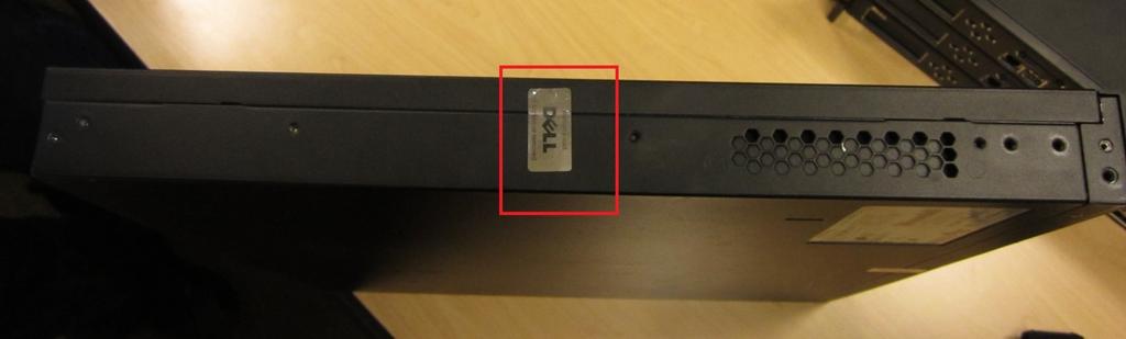 1 Figure 6 - NSA 6600 Tamper Seal Location on Underside, Front 2