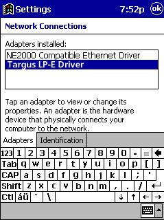Pocket PC Setup Software Installation 14 Configure Network Settings You can change the network configuration at any time using the IP Address screen on your Pocket PC.