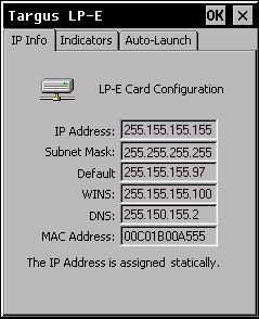 Windows CE Setup LP-E Card Applet 28 To open the applet on a Palm-size PC, tap Start/Settings, then tap the Targus LP-E icon.