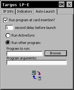 Windows CE Setup LP-E Card Applet 31 You can specify any program to run at card insertion by selecting Run other program: and then using the Browse button to select any program on your mobile