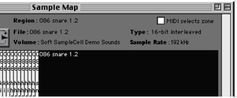 Sample Rates Displayed in Sample Map Window The Sample Map window now displays the original sample rate at which a selected audio file was recorded.