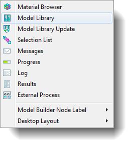 1 Select Model Library from the main View menu. 2 In the Model Library tree under COMSOL Multiphysics>Multiphysics, select busbar_geom.