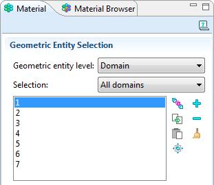 9 Select All Domains from the Selection list and then click domain 1 in the list.
