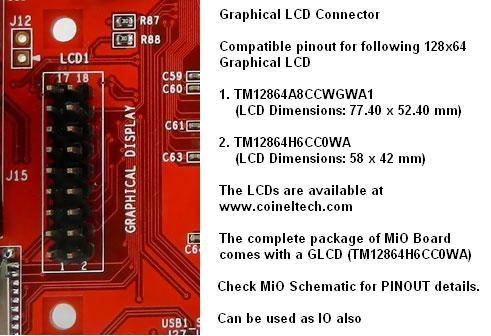 Graphical LCD Connector: 128x64 Pixels