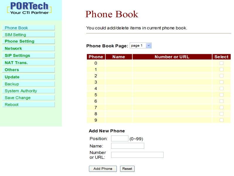 9. Phone Book You could