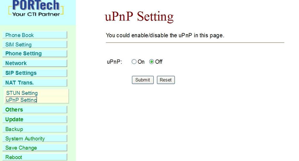 14.2 upnp Setting You could