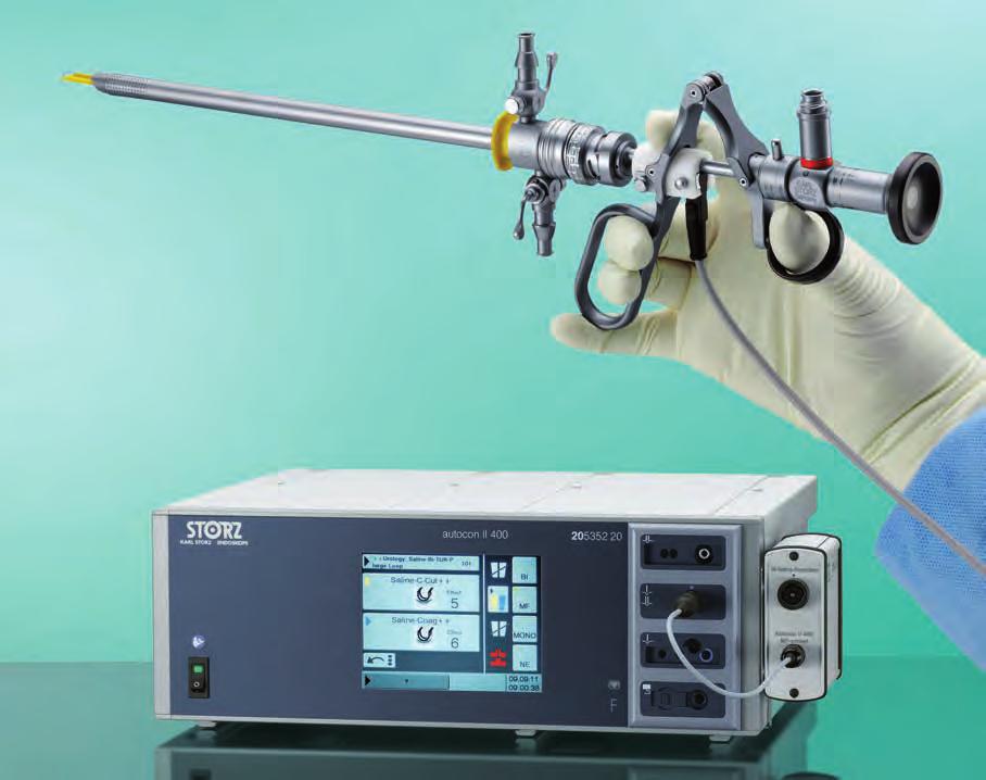 AUTOCON II 400 SCB Maximum Safety Combined with Optimal Cutting and Coagulation: AUTOCON II 400 SCB with Resection Box for Bipolar Resection Resection in saline has never been so good!