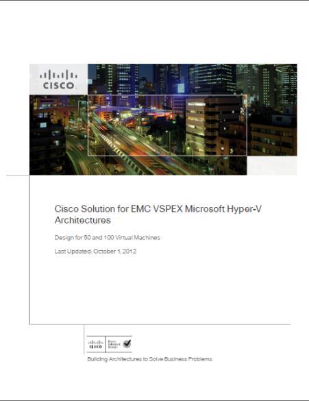 6 Cisco Validated Designs for VSPEX