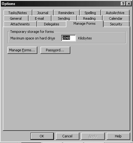 Setting Up Microsoft Exchange for Unified Messaging From Existing Exchange Workstation: Install Forms Software Installing Forms in a version of Exchange/Outlook other than 2000 Note: Sample screens