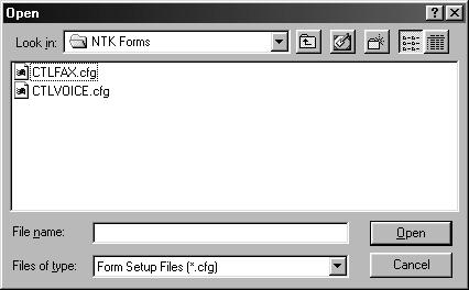 Click in the Look in box and find the location of the CD-ROM drive containing the message forms: