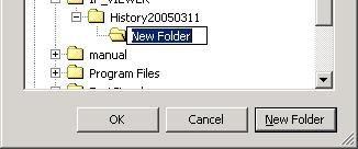 3 Click the Save button. The Browse For Folder window appears. Click the folder in which you want to store the history.