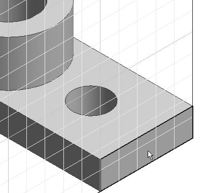 Constructive Solid Geometry Concepts 3-27 Creating a Rectangular Cut Feature Next create