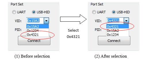 Insert a new user-defined VID 4.1.1.5 PID combo box Figure 10.