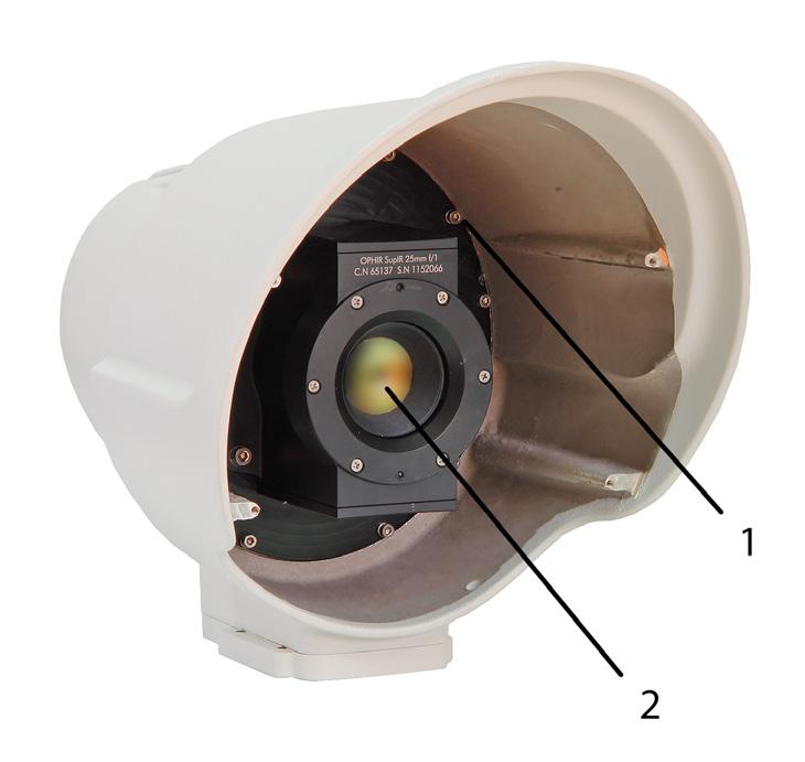 Overview Overview The infra red camera is located within the protective cover and consists of two sections: The EyeSec electronic and electrical components are