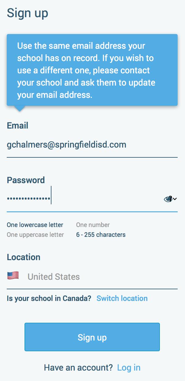 Creating a SchoolMessenger App Account You must create an account in the SchoolMessenger app before you can start using it. Sign Up 1. Enter the following URL in your browser s address bar: go.