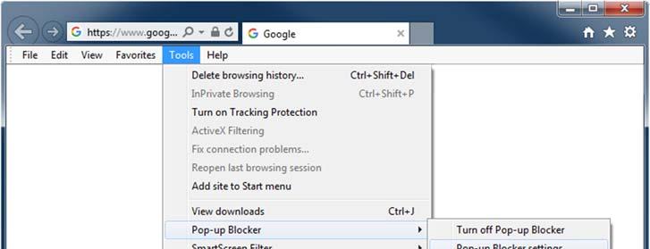 Selectively Disable the Pop-up Blocker