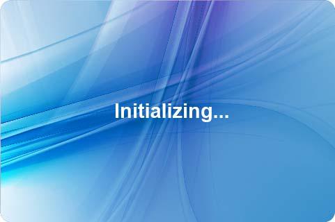 Getting Started And then show Initializing during the initialization.