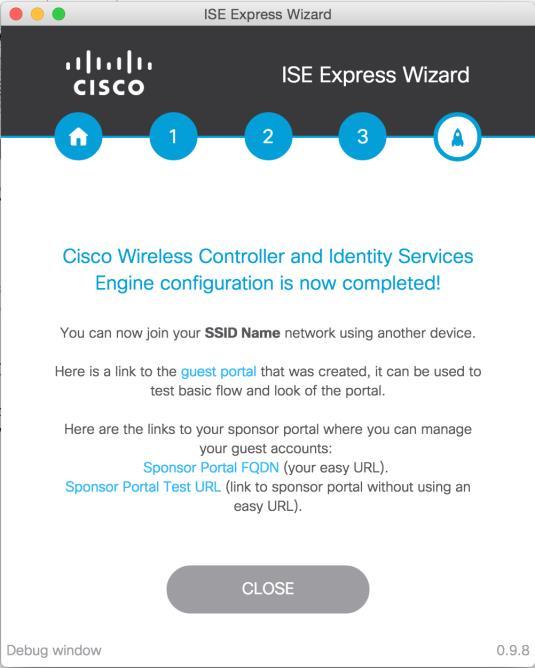 SSID: Name that a client will connect to. Link to your guest portal. You can use this to see what the portal looks like.