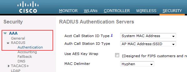 Figure 23 Radius Authentication Servers Step 3 Click New.