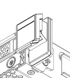 Figure 3-6 Mounting the chassis in the rack A B FRONT 7. Attach the cable management arm (referred to below as CMA). The work of attaching the CMA is as viewed from the rear of the rack. a. Slide to remove the bracket marked "CMA Release For.