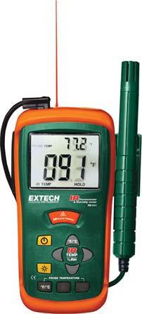 Humidity and Temperature Meters RH101 Patented Non-contact Temperature HT30 Heat Stress WBGT Meter Wet Bulb Globe Temperature (WBGT) considers the effects of temperature, humidity and direct or