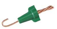 Special connectors are available to make this job easier, such as the Greenie Grounding Connector from IDEAL.