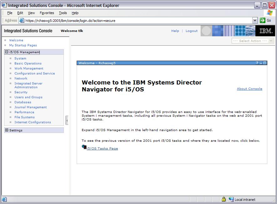 New Stuff IBM Systems Director Navigator New Web Console for IBM i Available in 6.