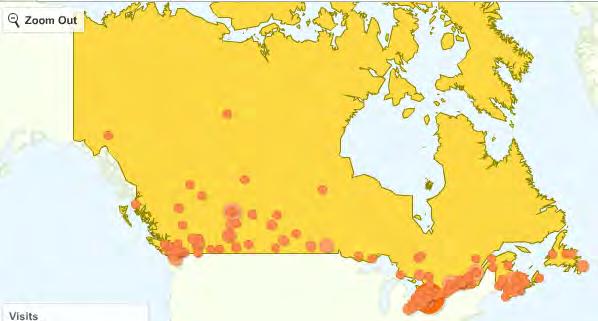Geographic Tracking by Regions - Canada Geographic Tracking by Regions - Canada From June 1-30, 2011