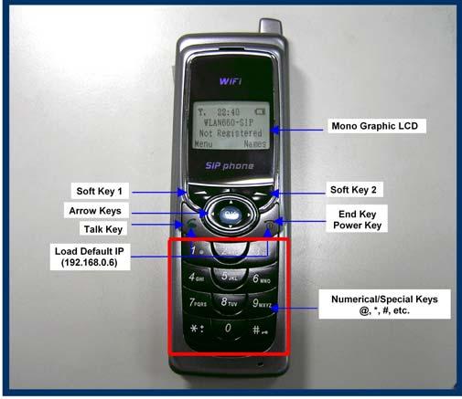 XJ100 Wireless Handset User s Guide Chapter 5 Using the XJ200 Keypad The image below illustrates the