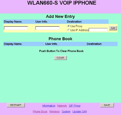 XJ100 Wireless Handset User s Guide Chapter 7 Phone Book Page 3. In the Display Name field, enter the name of the person you would like to add to your phone book. 4.