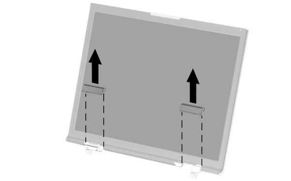 Removal and Replacement Procedures 9. Remove the hinge covers from the display (Figure 5-20). Figure 5-20.
