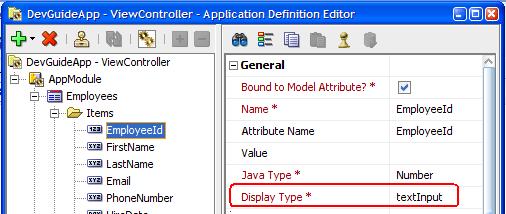 6.3. Display Type Default display types are set during the creation of the Application Definition.