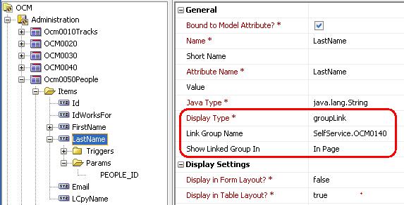 people_id} In the group that should generate a hyperlink to call the embedded form, create an item with