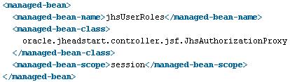 This JhsAuthorizationProxy instance will be invoked whenevr the application needs authorization information.