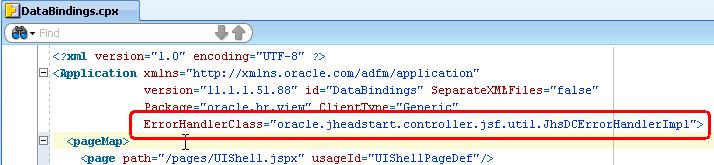 11.4. Error Reporting JHeadstart uses a custom error handler class to add functionality to how exception messages are displayed to the user.