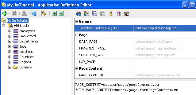 3. Grouping Custom Templates In the example screen shot above you can see that for the FirstName column, the TABLE_TEXT_INPUT template is used which maps to the default template