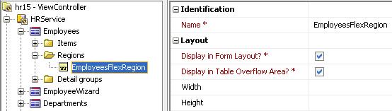 .2.1. Creating a Flexible Region Next, you define place holders in the Application Definition Editor for a region of flex items that might be defined at runtime.