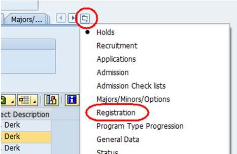 of the tabs 12. Select Registration 12.