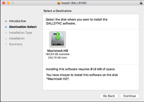 3-2 I3ALLSYNC Mac Transmitter Software 3-2-1 Install I3ALLSYNC Mac