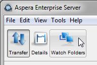 Watch Folders and the Aspera Watch Service 217 Note: When you click Watch Folders, the GUI attempts to connect to the Aspera NodeD service at localhost:9092.