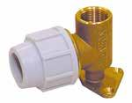 PLASSON COMPRESSION FITTINGS 16 BAR WALL PLATE ELBOW