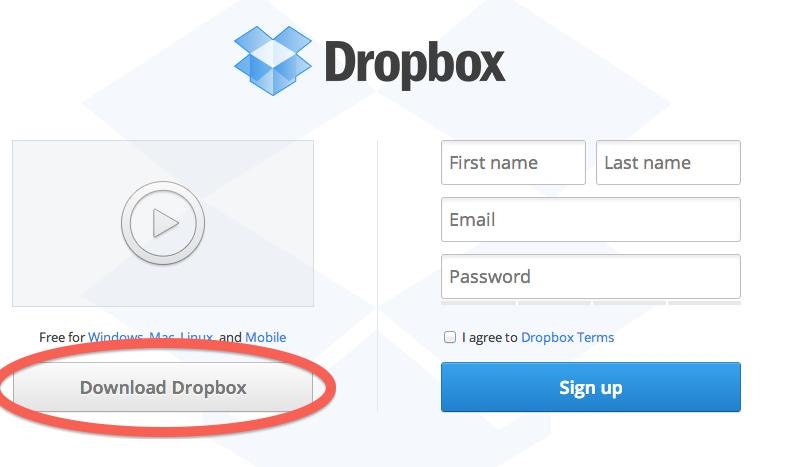 If you already have a Dropbox account, select that option and sign into your account. If you do not, select "I don't have a Dropbox Account" and click continue. 6.